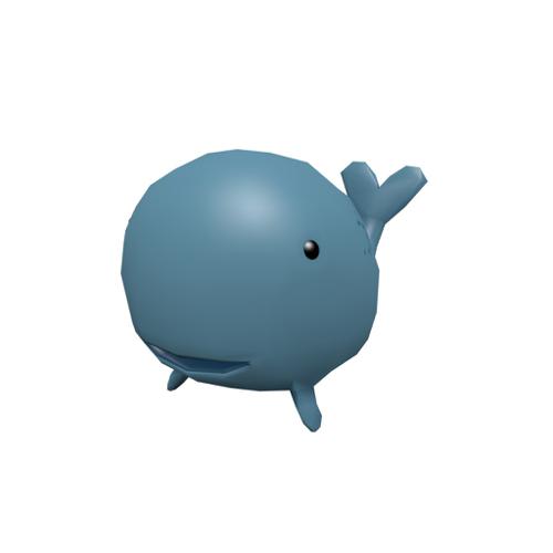 Low Poly Cartoon Whale preview image